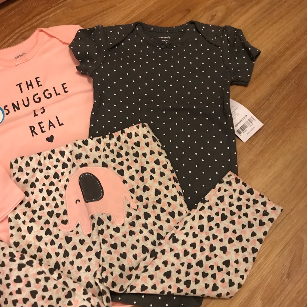NWT carter’s 3 piece set size 12 months - Picture 4 of 5